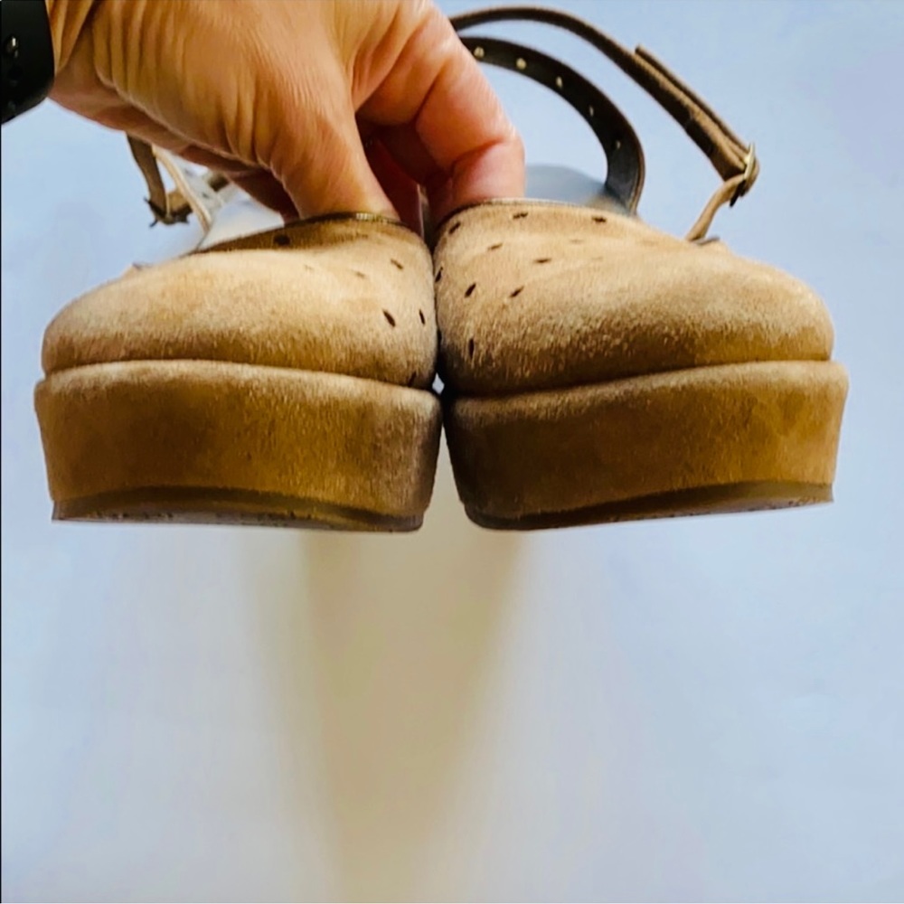 Cordani made in Italy suede leather strappy platforms - Picture 4 of 6